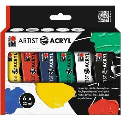 Marabu Artist Acryl set - 6x22 ml