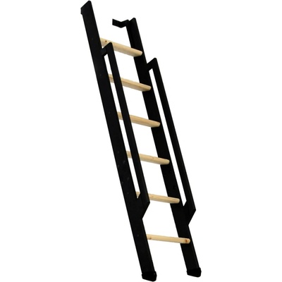 Minka STAIRS Přímé žebříkové schodiště Strong smrk/černá, 6 schodů, 152 cm