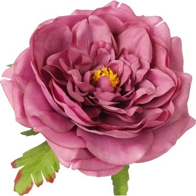 Umelá pivónia burgundy 13 cm