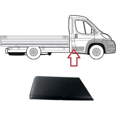 Ochranná lišta Fiat Ducato od 2006 pravá, za přední dveře, B-sloupek, valník 735432334