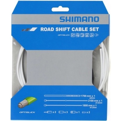 Shimano SP41 Optislick bowdeny+lanka biela set