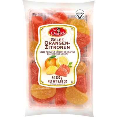 Sir Charles Želé ovocné s příchutí citrónů a pomerančů 250 g