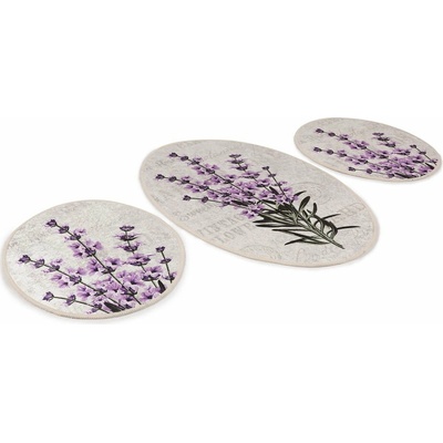 Foutastic Lavender Fialovo-béžové 3 ks 60x100 cm