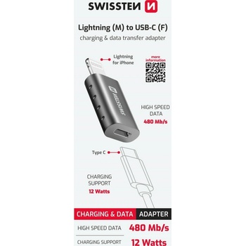Swissten ADAPTER LIGHTNINGM/USB-CF