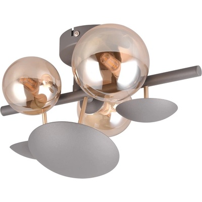 TRIO Стенна лампа в сиво-златист цвят Bubble - Trio Select (217400342)