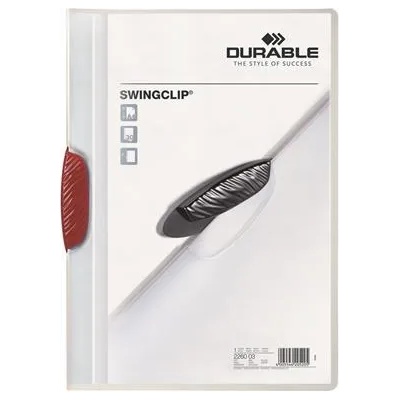 DURABLE Издръжлива папка с клипс Swingclip A4 за 30 листа в червено (226003)
