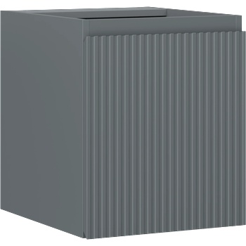 Mexen Rivel шкафче за баня под мивка 40 см, 1 врата, релефно, мат графит (91A21-04047-1-BF66)
