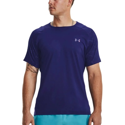 Under Armour Тениска Under Armour UA Rush Emboss SS-BLU Син Velikost S