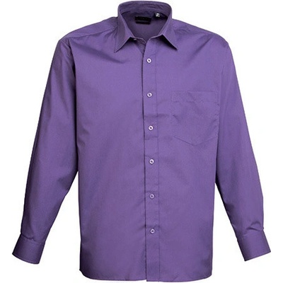 Premier Workwear pánská košile s dlouhým rukávem PR200 purple
