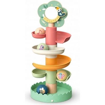 Tooky Toy Kuličková dráha pro nejmenší Strom Pastel – Zboží Živě