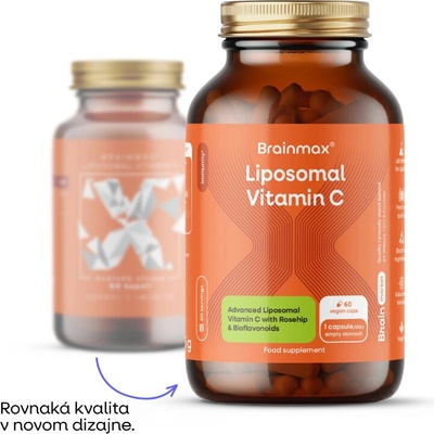 BrainMax Liposomal Vitamin C 500 mg 60 rastlinných kapsúl