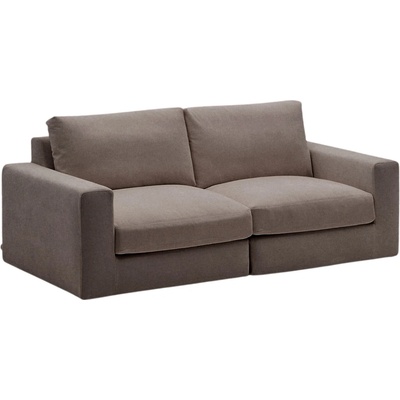Kave Home Tmavě hnědá modulární pohovka Alea 220 cm