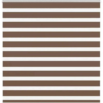 vidaXL Zebra roleta hnědá 140x150 cm