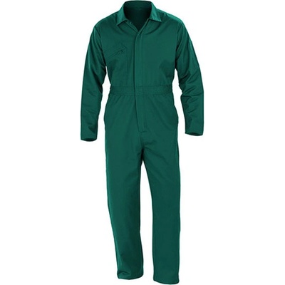Result Unisex recyklovaný pracovný overal so zipsom R510X Bottle Green