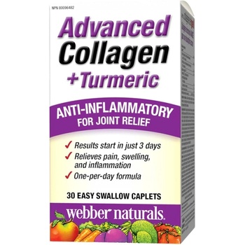 Image 1 of Webber Naturals Advanced Collagen + Turmeric [30 каплети]