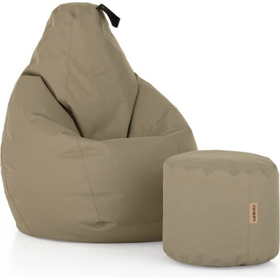 SakyPaky Set HRUŠKA a TABURET béžová