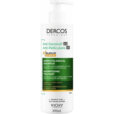 Vichy Dercos Anti-Dandruff šampón proti lupinám pre suché vlasy 390 ml