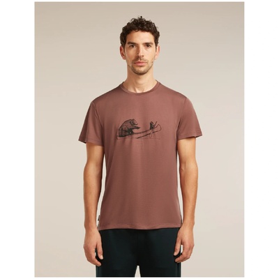 Icebreaker Merino Blend Core SS Tee Canoe Companions Размер: L / Цвят: тухлен