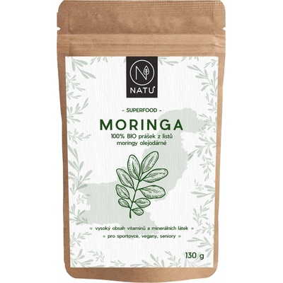 Natu Moringa prášek BIO 130 g