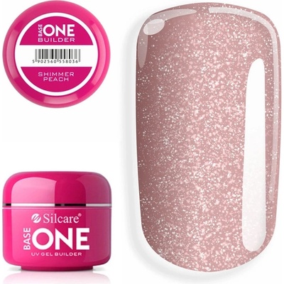 Silcare Gel Base one UV Shimmer Peach 30g