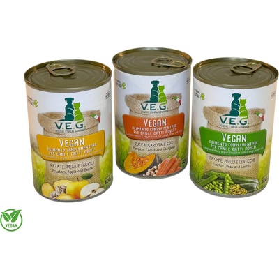 V.E.G. Rastlinný set Green Orange Yellow 3 x 400 g