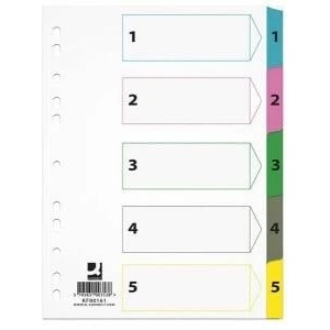 Q-Connect Cardboard blades Mylar A4 1-5 (KF00161)