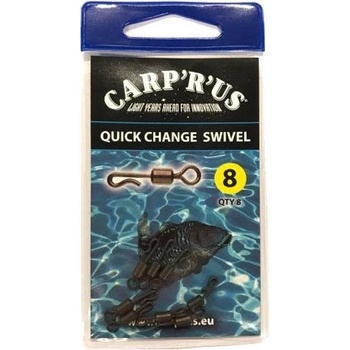 Carp 'R' Us Quick Change Swivel veľ.8 8 ks