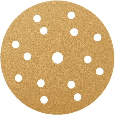Radex Gold brúsny papier na suchý zips, 15 dier na odvádzanie brusiva, zrnitosť 80, priemer 150mm