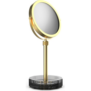 Decor Walther Козметично огледалце Kristall с антрацитна основа златно мат (0941994)