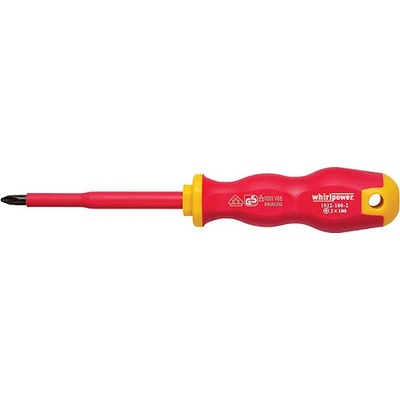 Skrutkovač Whirlpower® 1023, PZ3/150 mm, Pozidriv, DIN8764, VDE 1000, elektrikársky