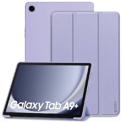 Силиконов тефтер за Samsung Galaxy Tab A9+ Plus 11.0 от Tech-Protect SmartCase - Виолетов (9319456607819)