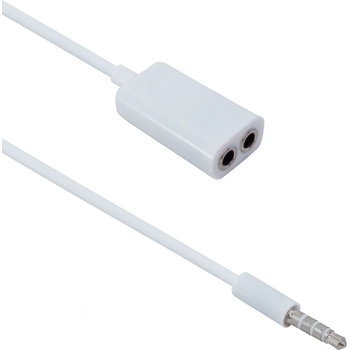 DeTech Аудио преходник 3.5 Male - 2x3.5 Female, DeTech 12см - 18212 (18212)