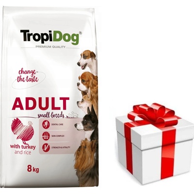 Tropidog Premium Adult S malých plemien Morčacie mäso a ryža 8 kg
