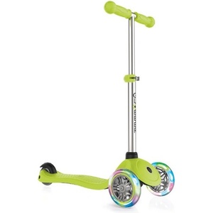 Globber Тротинетка за деца Primo Lights със светещи гуми и регулируема височина - Светло зелена - dzone Тротинетка, скутер