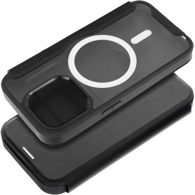 AppleMix Puzdro Smart Mag Book kompatibilné s MagSafe pre iPhone 16 Pro čierne