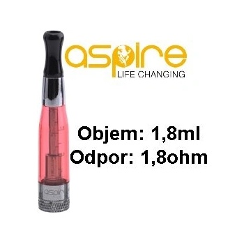 aSpire Clearomizer CE5 BVC 1,8ohm červený 1,8ml