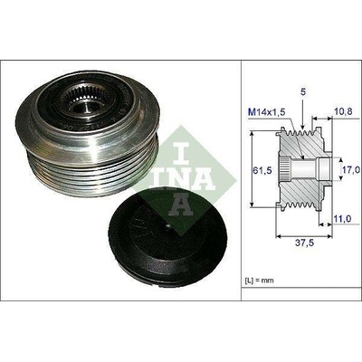 Předstihová spojka Schaeffler INA 535 0107 10