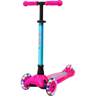 i-Glide 3 Wheel Kids Scooter LED růžová modrá