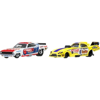 Mattel Игрален комплект Hot Wheels Car Culture - ROB N' Pinks & '72 Plymouth Cuda FC, 1: 64 (HBL96)