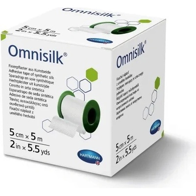 Omnisilk cívková z bílého hedvábí 5 cm x 5 m