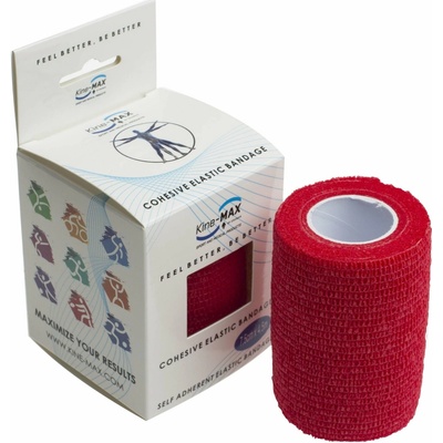 KinesioMAX Cohesive elastické samofixační červená 7,5 cm x 4,5 m