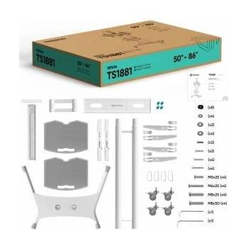 ONKRON Mobile TV Stand 50-83 up to 90 kg ONKRON TS1881 White