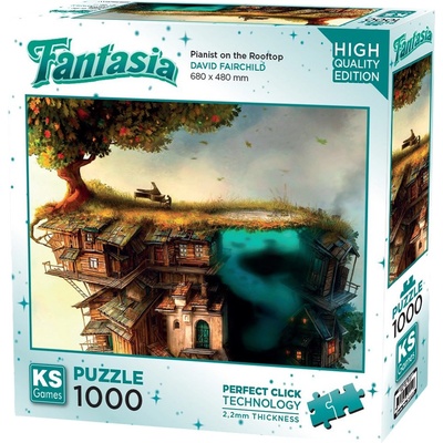 KS Games Пъзел KS Games от 1000 части - Пианист на покрива (20777)