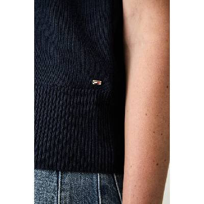 Tommy Hilfiger елек дамски с памук (WW0WW51372)