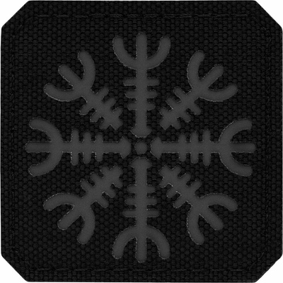 Nášivka M-Tac Hełm Grozy Laser Cut - Black/Grey