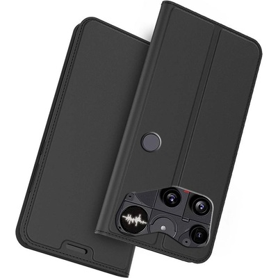 Nothing DUX DUCIS Кожен калъф за Nothing Phone (3) 5G- Държач за Карти и Стойка, вкл. Протектор, 4 Цвята