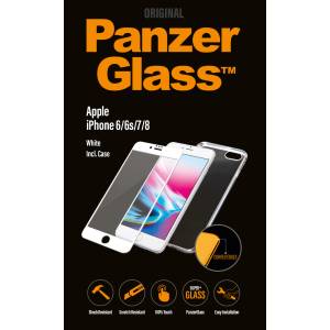 Panzer Стъклен протектор + Гръб iPhone 7/8/6/6s PanzerGlass CaseFriendly - Бял