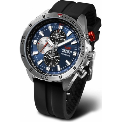 Vostok Europe YM26/320A652 čierny gumový remienok