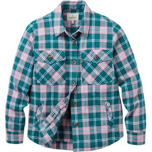 Passenger Дамска риза с копчета Passenger Women's Stella Organic Cotton L/S Shirt 2.0 Shirt - Mediterranean / Pink Haze Check (133-1554-0112)