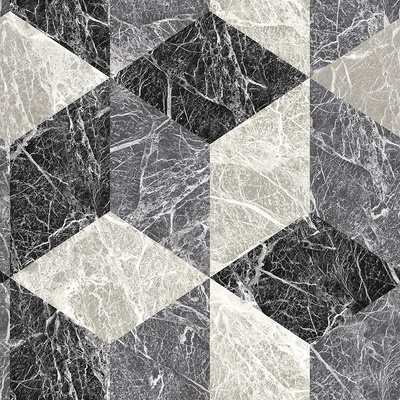 Origin 347318 Vliesová tapeta imitácia sivočierneho mramorového 3D obkladu Matières Stone rozmery 0,53 x 10,05 m
